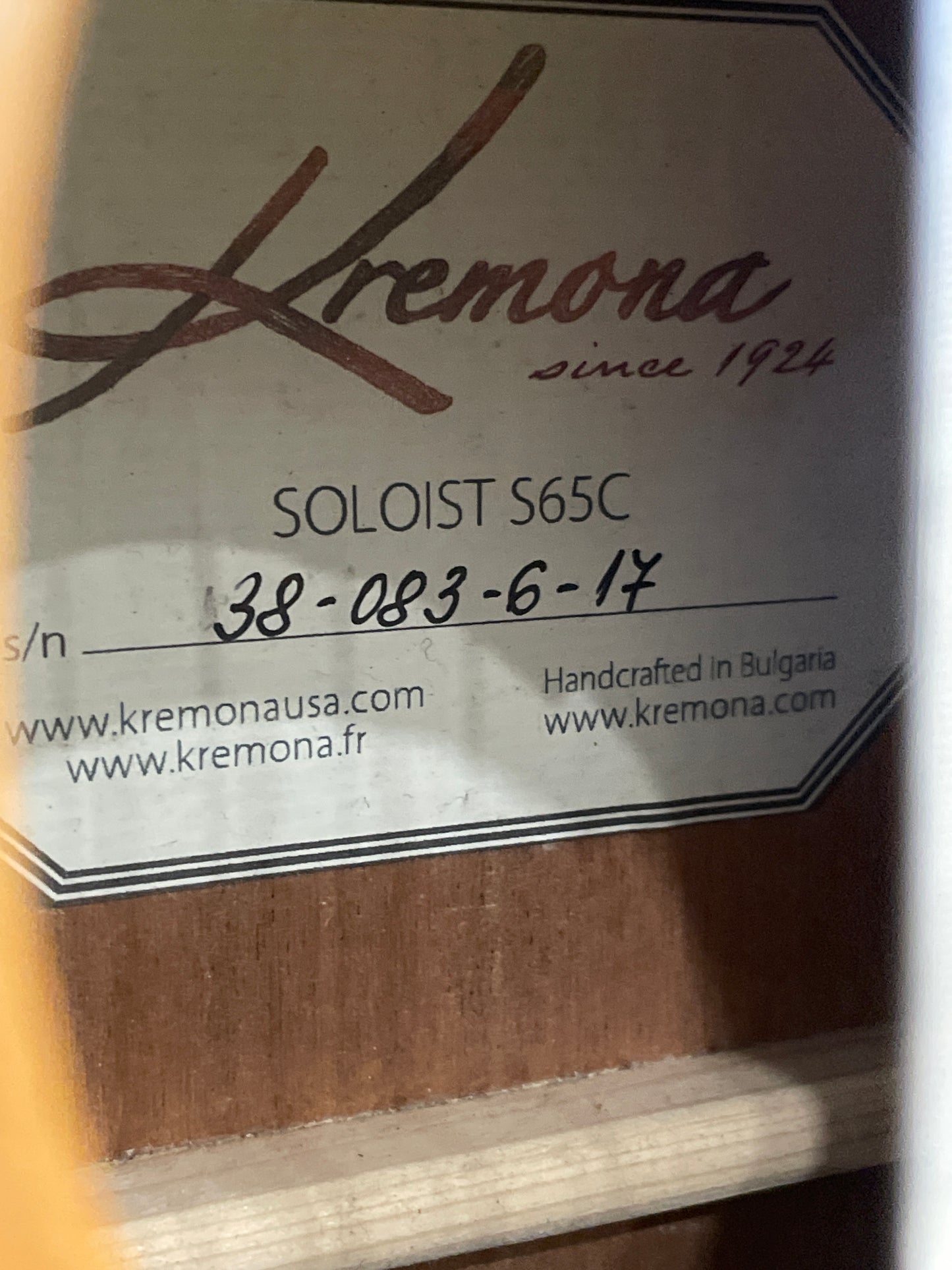 Kremona Soloist S65C