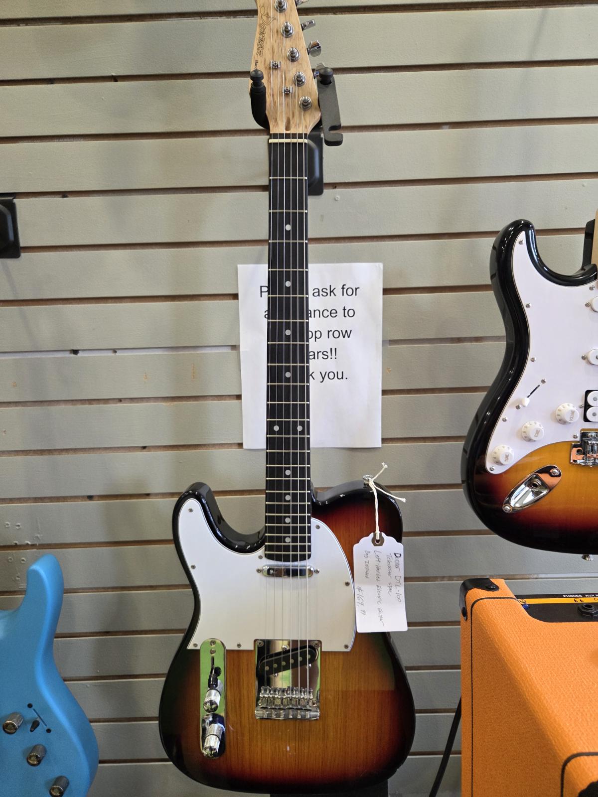Donner DTC-100 Telecaster Style Left Handed Guitar - USED